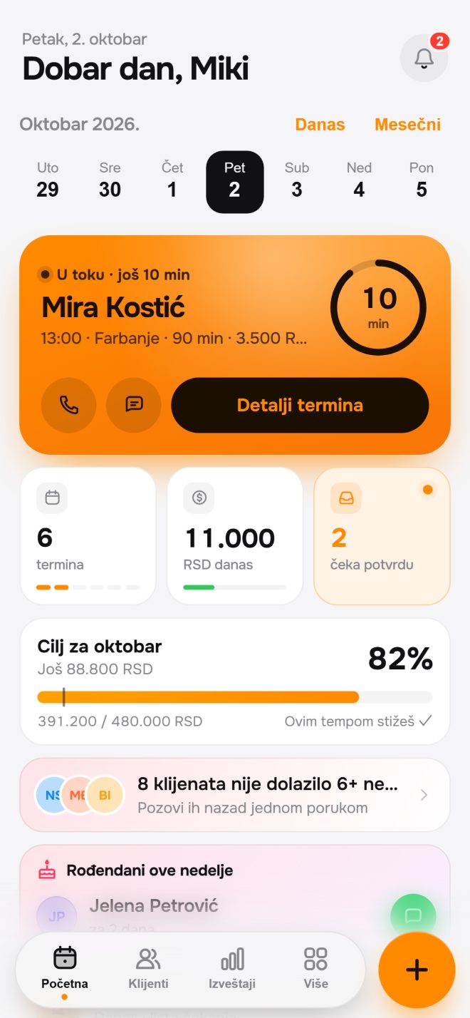 Ujutru otvorite aplikaciju i znate kakav vas dan čeka.