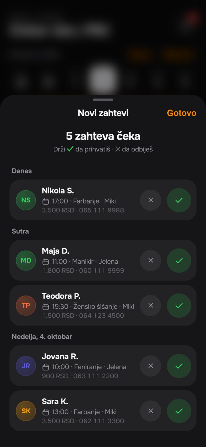Novi zahtevi